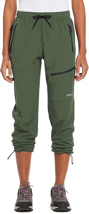 baleaf Women's Hiking Pants Quick Dry Lightweight Water Resistant Elastic Waist Cargo Pants for All Seasons