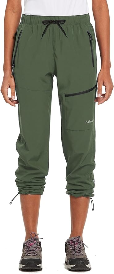 baleaf Women's Hiking Pants Quick Dry Lightweight Water Resistant Elastic Waist Cargo Pants for All Seasons
