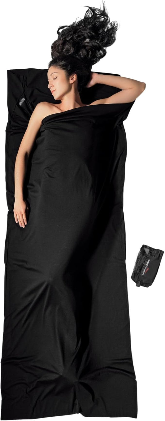 COCOON - Premium - Merino Wool TravelSheet - Black