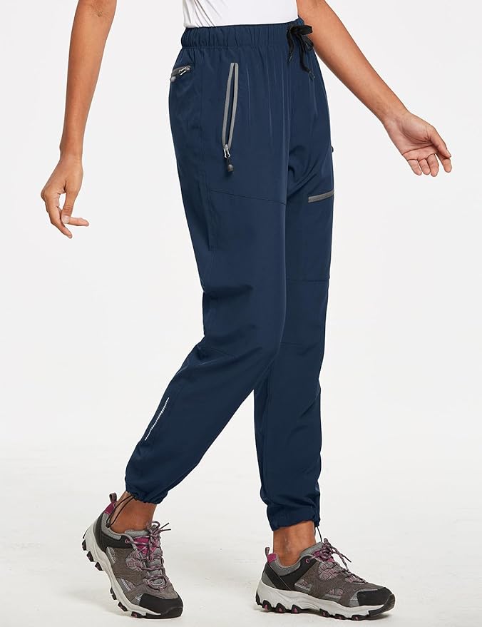 baleaf Women's Hiking Pants Quick Dry Lightweight Water Resistant Elastic Waist Cargo Pants for All Seasons