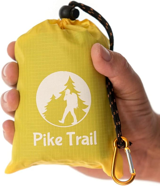 Pike Trail Pocket Beach Blanket (60 in X 56 in) Lightweight, Sand-Proof, Waterproof Picnic Blanket for Hiking, Camping, Picnics, Travel and Beach Trips