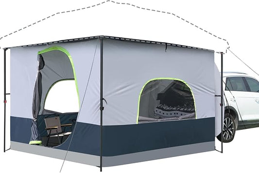 UNP Camping Canopy - Inner Tent - Side Tents - SUV Camping Cube for 10' x 10' Pop Up Canopies (Canopy Pole/Shelter NOT Included) (Dark Blue-SUV Cube Tent)