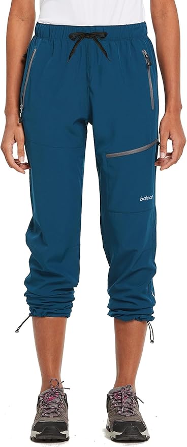 baleaf Women's Hiking Pants Quick Dry Lightweight Water Resistant Elastic Waist Cargo Pants for All Seasons
