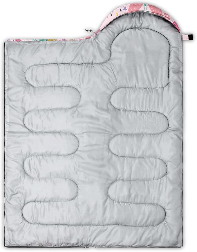 QOOMO Camping Sleeping Bags,3 Season Warm & Cool Weather,Lightweight,Waterproof Sleeping Bags for Adults & Kids,Traveling,and Outdoors,Camping Gear Equipment