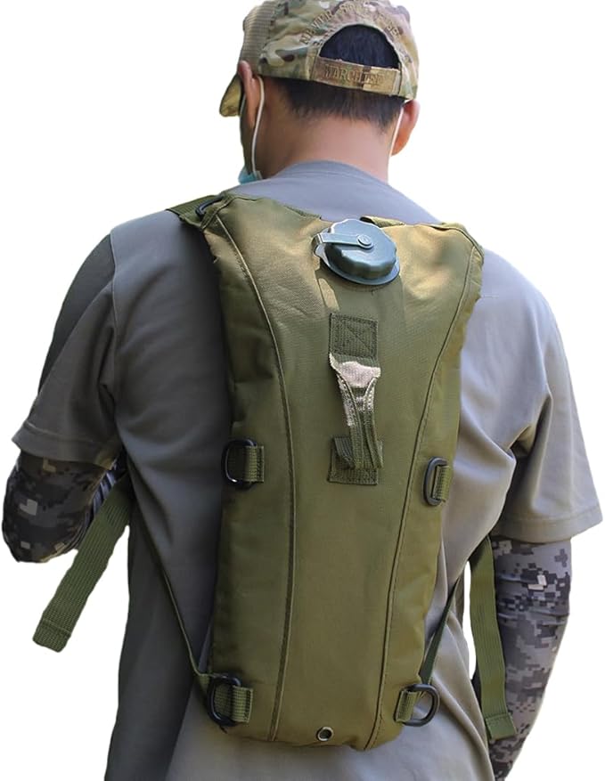 Hydration Pack Hiking Water Backpack with 3L Water Bladder, Adjustable Water Storage Reservoir Bag Men Women Running Vest for Hiking Running Cycling Climbing Camping