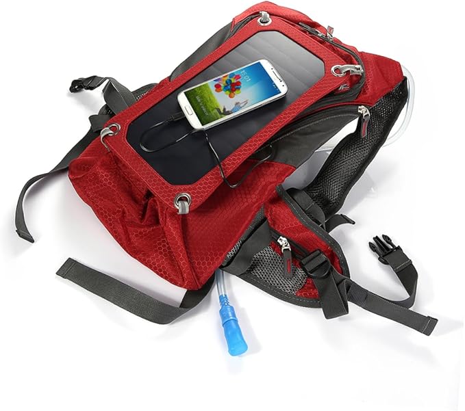 Solar Panel Charger Backpack Women's Travel Usb Power Bank Outdoor Sports Lightweight for Men Women