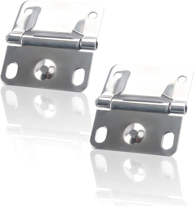 Cooler Stainless Steel Hinge, for Camping Cooler Accessories, Compatible with Coleman Ice Chest Stainless Steel Hinges with Screws 5235 5250 5286b 6262 6270-2 Pack