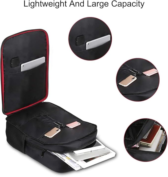 TOZLU 5V 14W Solar Panel Power Backpack Large capacity Laptop Bag with Handle USB Charging Port Nylon Outdoor Backpack for Hiking, Biking, Running Outdoors sport