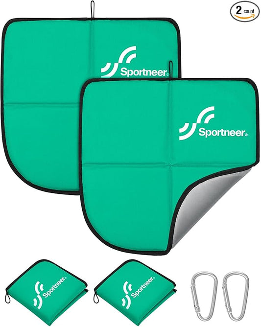 Sportneer Sitting Pad: Lightweight Waterproof Folding Seat Pad for Backpacking, 15.75'' x 15.75'' Portable Camping Seat Mat for Hiking, Picnics Beach & Outdoor Use, 0.13lbs
