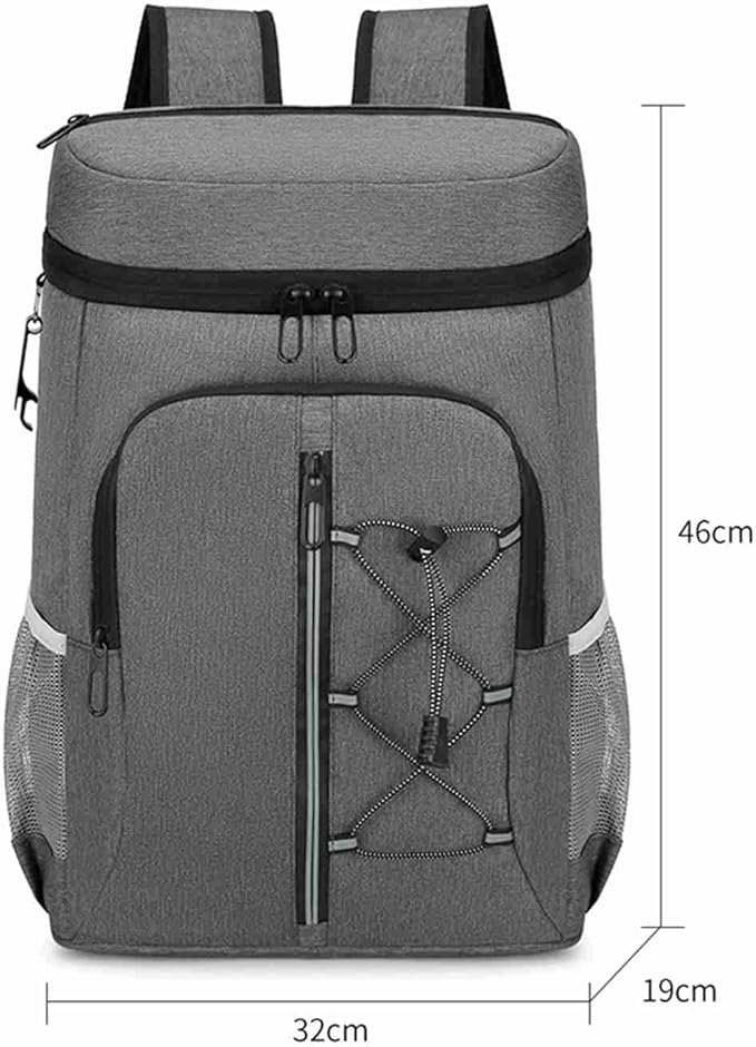 Insulated Cooler Backpack Leak Proof Aluminum Foil Inner Oxford Exterior for Camping Hiking Outdoors