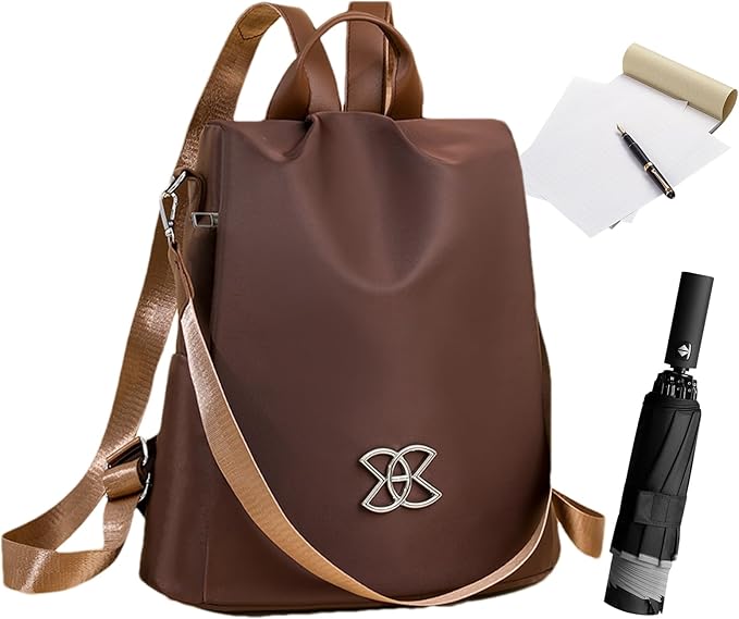 Anti-Theft Leisure Backpack | Multi-Purpose Large Capacity Lightweight Shoulder Bag | Classic Nylon Crossbodys Bags for Female Male