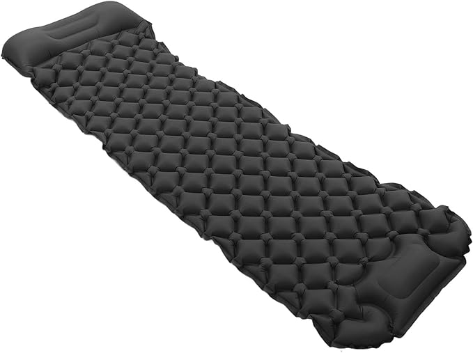Topyond Inflatable Sleeping Mat, Camping Sleeping Pad Ultralight Inflatable Sleeping Mat with Built in Pump Backpacking Camping Air Mattress for Camping