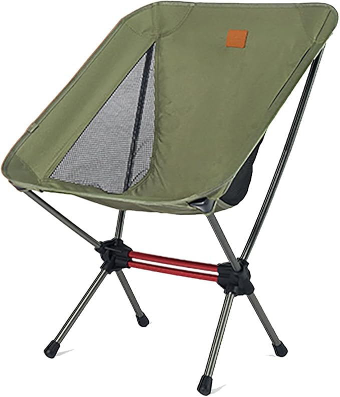 Naturehike Camping Chair, Foldable Chair with Storage Bag, Outdoor Portable Chair for Adults, Lightweight, Supports 330lbs, Backpacking Chair for Fishing, Hiking, Beach, Lawn