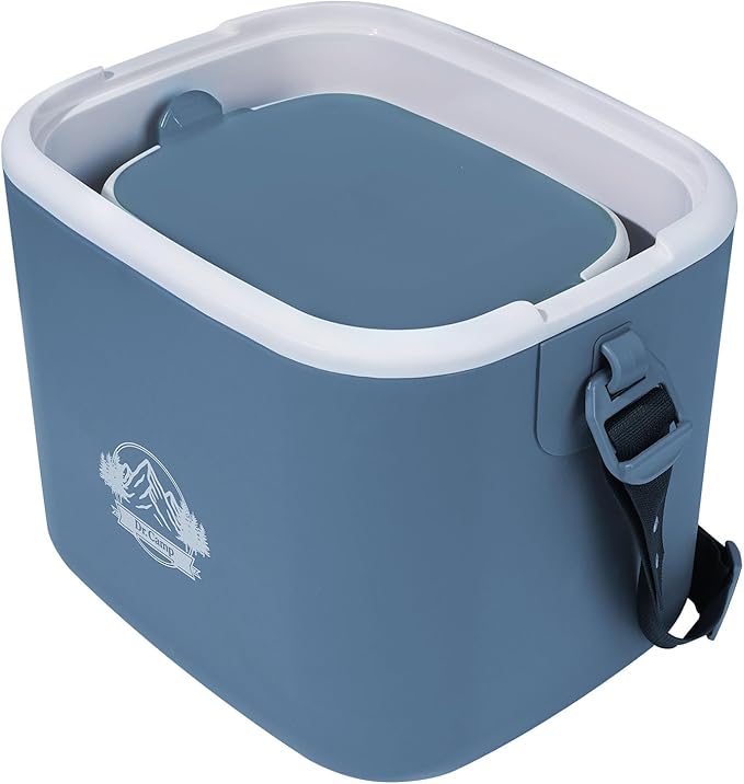 Dr Camp 15qt Insulated Cooler Box for Ice Beverage Food Storage Portable Ice Chest for Camping Picnic Tailgate Outdoor Use Chiller Caja Enfriadora Portátil para Camping