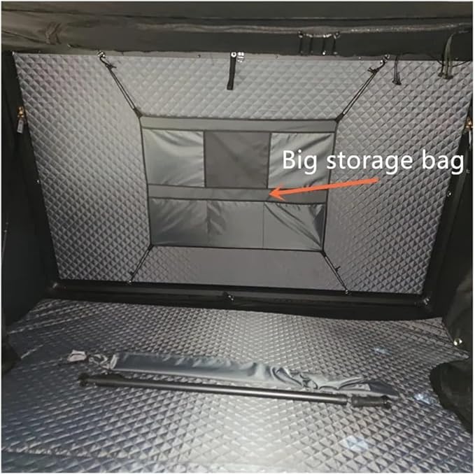 Camping Car roof top Tent Hard Shell Car Roof Top Tent SUV 4X4 Camping Car Roof Top Tent 4 Person(Dark Khaki)