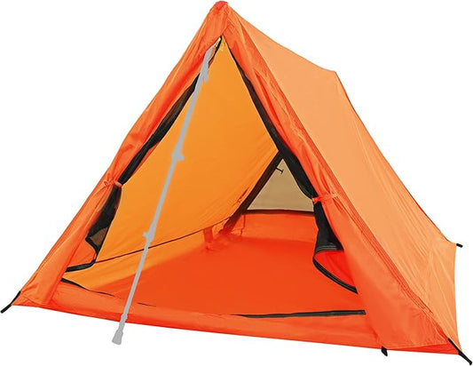 2-Person Trekking Pole Tent for Backpacking - Ultralight A-Frame Backpacking Tent, Two Person Waterproof Hiking Tent for Camping, Lightweight Camping Tent for Scouts, Trekker (No Poles)
