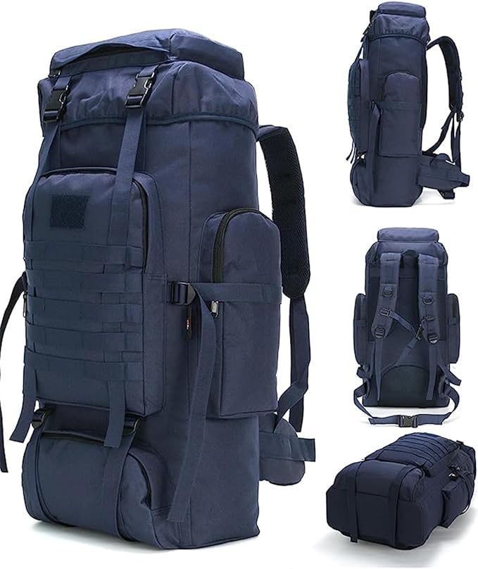 King'sGuard 70L Camping Hiking Backpack for Men Women Large Military Tactical Backpack Molle Rucksack Backpack for Outdoor