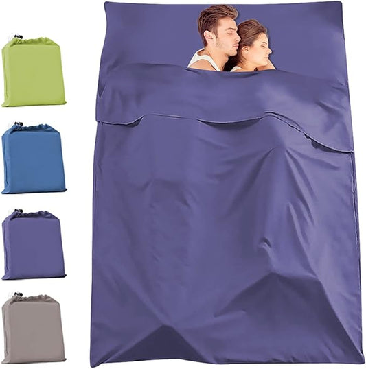 Travel and Camping Sheets Sleeping Bag Liner,Lightweight Travel Sheets for Hotel Portable Hotel Sleeping Bag Sack for Adults,Premium Soft Hotel Sleep Sheet for Traveling Hostels Picnic