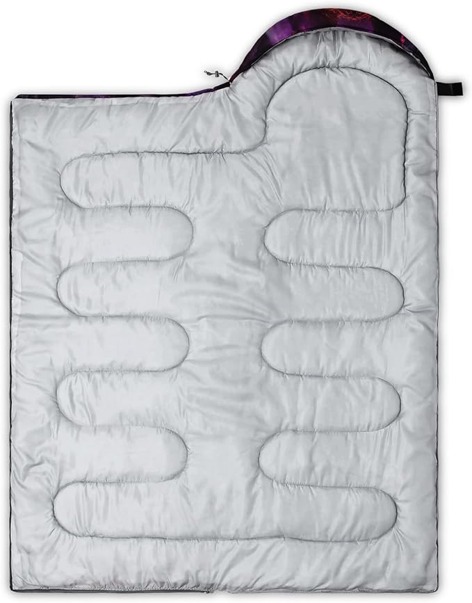 HOSIMA Dear Hunting Pattern Cold Weather Sleeping Bags for Adults,Black Light Weight Sleeping Bags for Kids Adults,WaterProof Sleeping Bags for Outdoors Hiking.