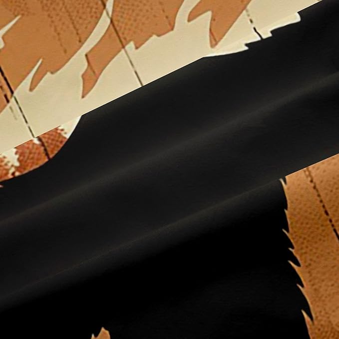 jejeloiu Rustic Wood Bear Pattern Curtains for Bedroom Living Room Bear Silhouette Mountain 30%-50% Blackout Shades Pine Tree Room Darkening Curtain Wildlife Window Treatments, 2 Panels 42 x 90 Inch