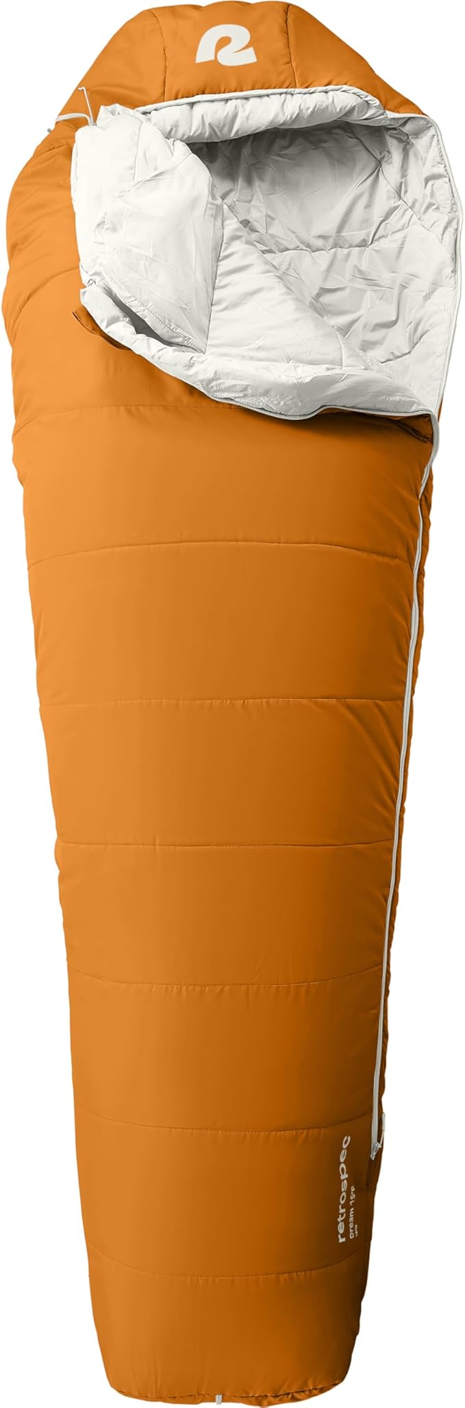 Retrospec Dream Mummy Sleeping Bag - 30°F Camping & Travel Essential Gear with Water - Resistant Shell & Synthetic Fill - Zippered Pocket & Stuff Sack