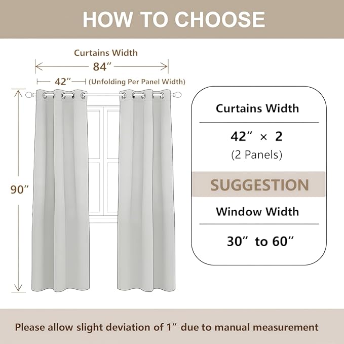 Erosebridal Happy Camping Window Curtains 42" Wx90 L Gnome Blackout Curtains for Bedroom Living Room,Rustic Camper Window Treatments Country Farmhouse Woodland Tree Drapes Decor 2 Panels