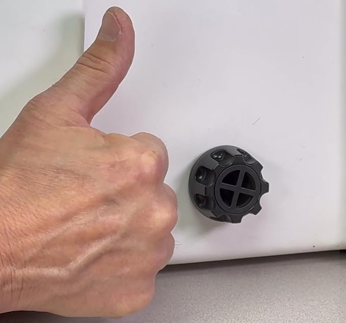 E-Z Open Cooler Plug Replacement for Yeti Cooler, RTIC Cooler, and - Includes Drain Plug with Pressure Release Bleed Valve. Don't get Your Cooler Stuck Shut When Full Any Longer. (2)