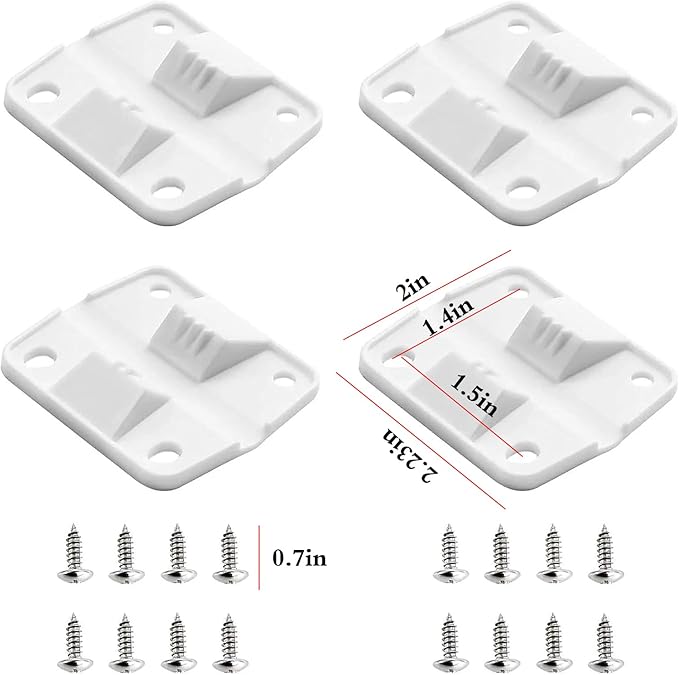 Cooler Plastic Hinges Replacement for Coleman Coolers - Replacement Hinges for Coleman Xtreme Coolers, Rubbermaid Parts Ice Chest- 4 Pack
