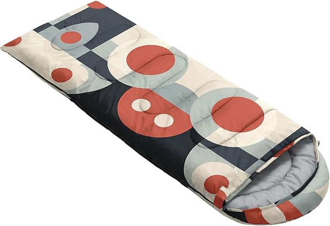 Kids Sleeping Bag for Boys Girls,Bohemian Cowboy Print-Lightweight Warm Portable Outdoor Indoor-Waterproof Cold Weather Resistant Sleeping Bag for Camping Hiking