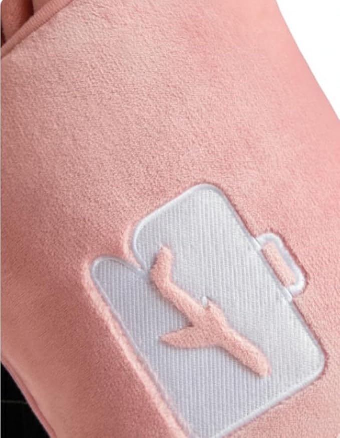 EverSnug Travel Blanket and Pillow - Ultra-Soft, Compact & Lightweight, 65x40 Inches, with Carry Case, Luggage Sleeve & Backpack Clip for Airplane Comfort (Light Pink)