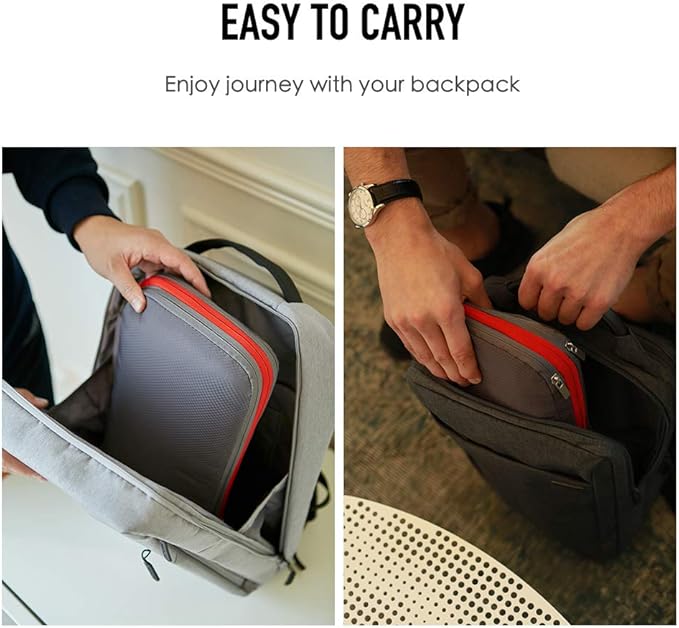 Bee Nesting Compression Packing Cube 2-Layer Travel Luggage Organizer with Wet Dry Separation Expandable Space Saver Bag for Suitcase and Backpack