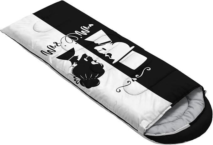 AILONEN Kawaii Puppy Sleeping Bag for Kids Boys Girls,Warm and Cool Weather,Lightweight,Waterproof Backpacking,Cartoon Cute Dog & Duck Animal Themed Blue Sleeping Bag for Camping