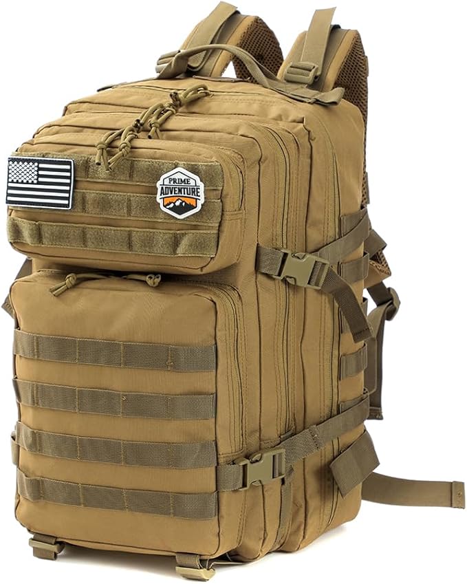45L Outdoor Molle Backpack – Modular Military Tactical Gear Pack for Hiking, Camping & Travel