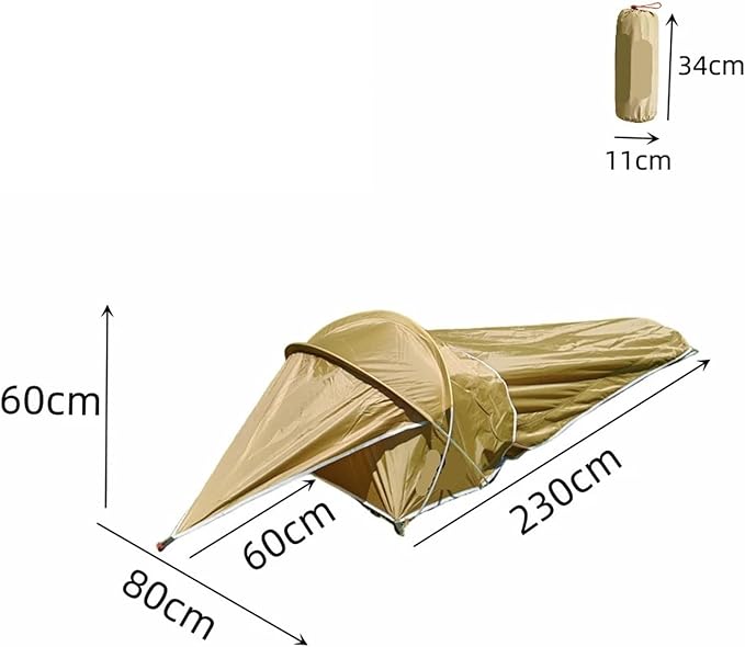 Ultralight Single-Person Bivy Tent – Waterproof 1-Man Shelter for Camping, Hiking & Backpacking