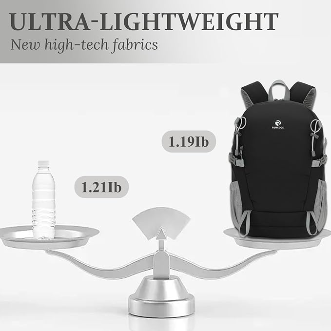Hiking Backpack for Men Women, 25L Lightweight Travel Backpack Camping Daypack for Outdoors