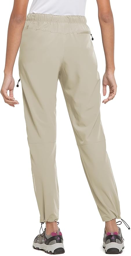 baleaf Women's Hiking Pants Quick Dry Lightweight Water Resistant Elastic Waist Cargo Pants for All Seasons