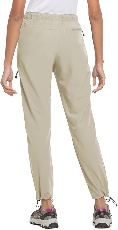 baleaf Women's Hiking Pants Quick Dry Lightweight Water Resistant Elastic Waist Cargo Pants for All Seasons