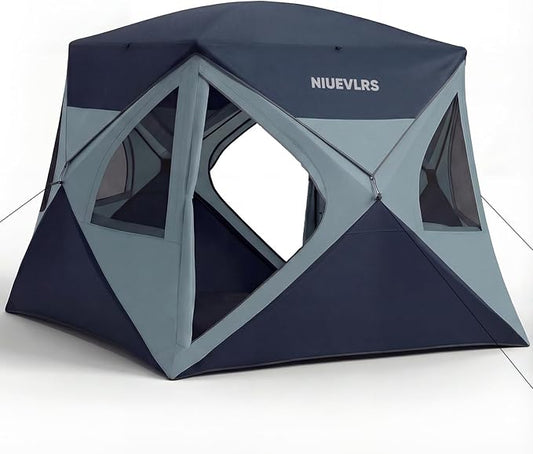 Camping Tent 4 Person Pop Up Tents for Camping, Instant Cabin Setup Tent in 60 Seconds Portable Hub Tent with Rainfly & Windproof for Outdoor Camping & Overlanding