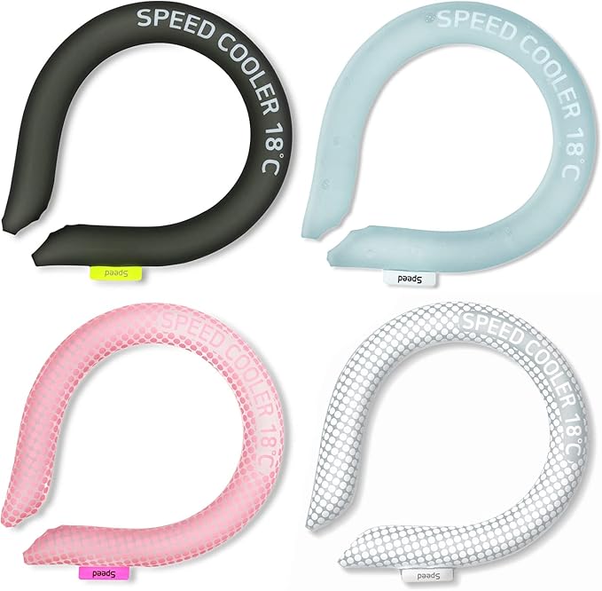SpeedUSA Insta Speed Neck Coolers (2-Pack) (PinkDot & SkyBlue)