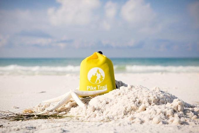 Pike Trail Pocket Beach Blanket (60 in X 56 in) Lightweight, Sand-Proof, Waterproof Picnic Blanket for Hiking, Camping, Picnics, Travel and Beach Trips