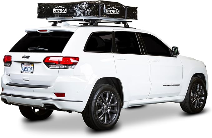 Pittman - 3+ Person Rooftop Tent - RTT Roof Top Tent for Truck Camping or Overlanding - Softshell Side Open Design with Telescopic Ladder for Easy Access - Waterproof - 1.9 Series