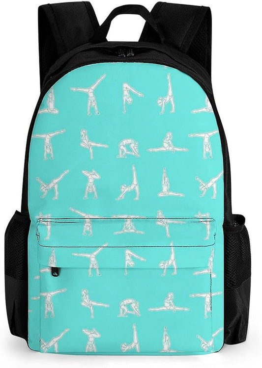 Supdreamc Polyester Daypack for Hiking Work Running, Big Capacity Anti-Theft Multipurpose Shoulder Bag, Gymnastics Gymnasts Travel and Sport Backpack Rucksack