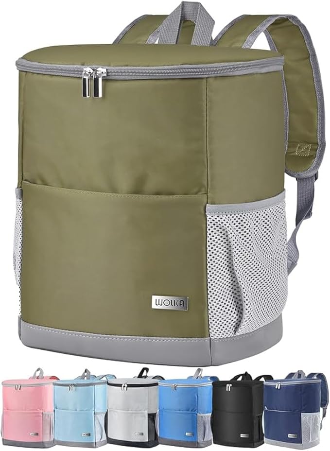 Insulated Cooler Backpack Outdoor - Leak Proof Backpack Cooler 30 Cans, Waterproof Lightweight Cooler Bag for 12h Hot/Cold Retention - Soft Cooler for Travel, Camping, Beach, Lunch