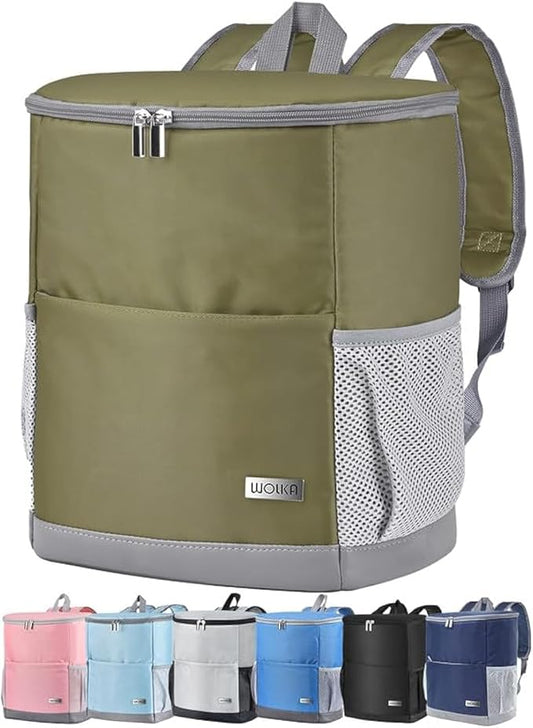 Insulated Cooler Backpack Outdoor - Leak Proof Backpack Cooler 30 Cans, Waterproof Lightweight Cooler Bag for 12h Hot/Cold Retention - Soft Cooler for Travel, Camping, Beach, Lunch