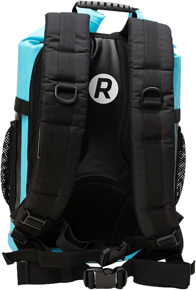 iROCKER Insulated Backpack Cooler & Dry Bag - 30L Leakproof, Collapsible, Fits 24 Cans, 18 Bottles | Adjustable, Padded Straps for Beach, Camping, Boating