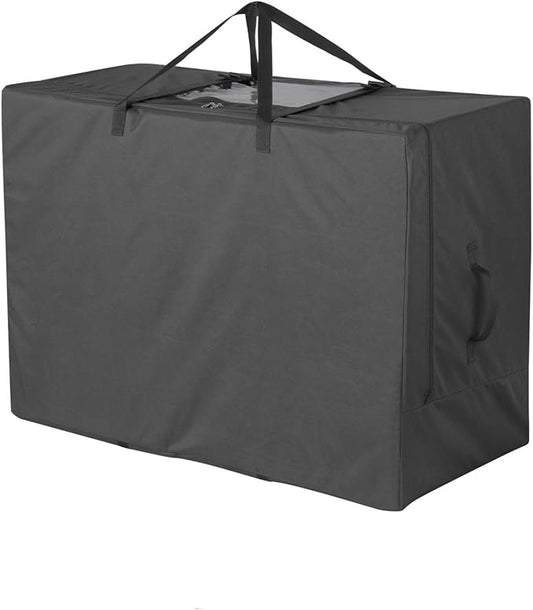 Cuddly Nest Folding Mattress Storage Bag - Heavy Duty Carry Case for Tri-Fold Guest Bed (Fits 6" Twin & Twin XL Mattress,Black)