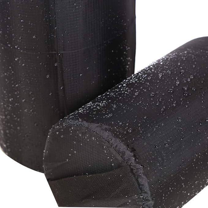 Ezek Stuff Sack 4 Pack 210D Polyester Oxford Ultra-Light Compression Durable Water-Resistant Drawstring Ditty Sleeping Bag Storage Sack, Backpacking Camping Travelling Hiking, Black.