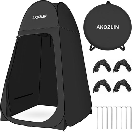 AKOZLIN Portable Pop Up Shower Tent Instant Privacy Dressing Changing Tent Outdoor Shower Room Camp Toilet Tent