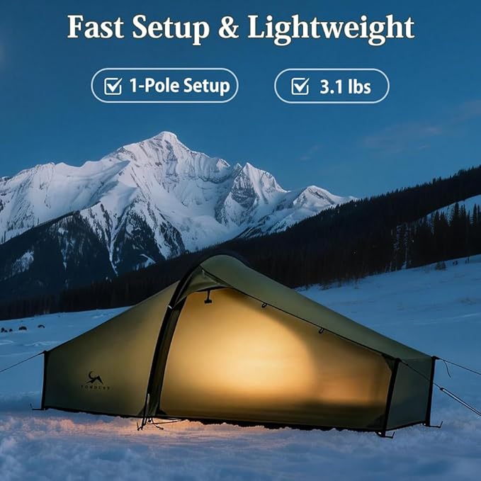 Ultralight 15D Nylon Tent Lightweight Backpacking Tent,Waterproof Windproof Tents for Climbing,Camping,Hiking,Trekking