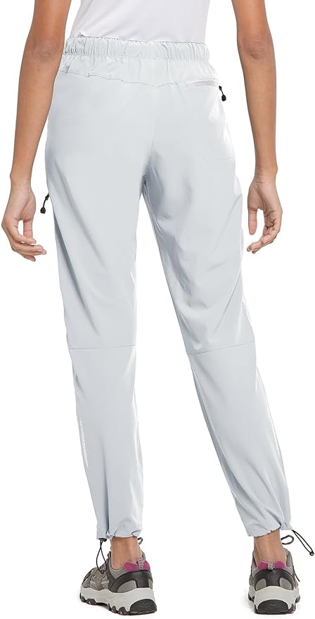 baleaf Women's Hiking Pants Quick Dry Lightweight Water Resistant Elastic Waist Cargo Pants for All Seasons